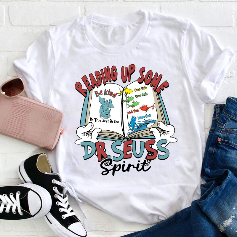 Reading Up Some Spirit Teacher T-Shirt