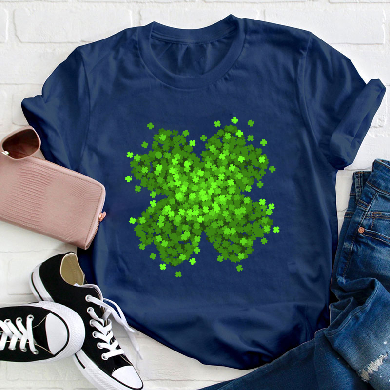 Green Shamrock Teacher T-Shirt