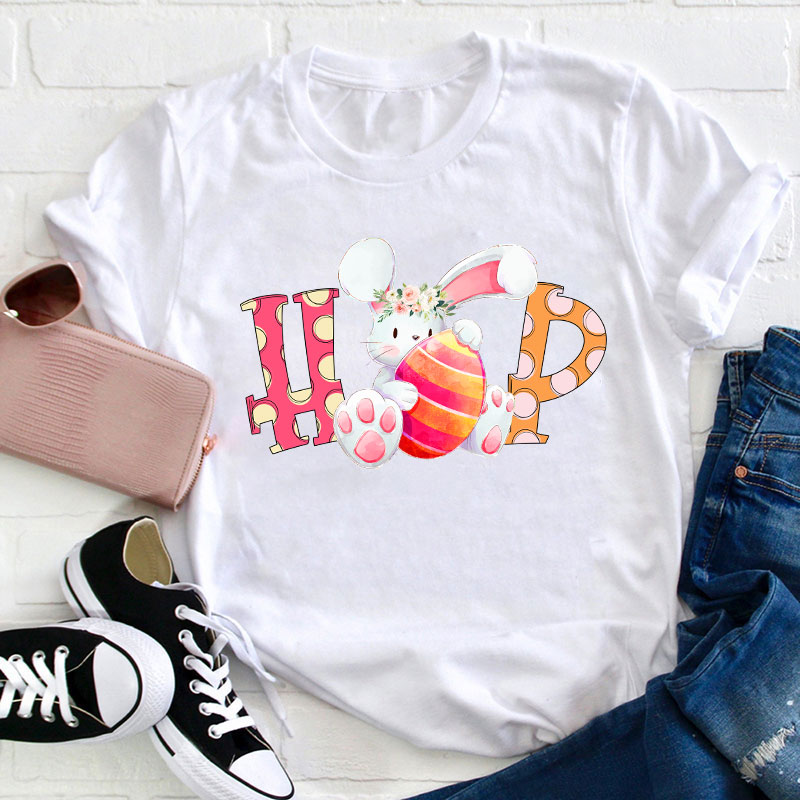 Hip Hop Bunny Teacher T-Shirt