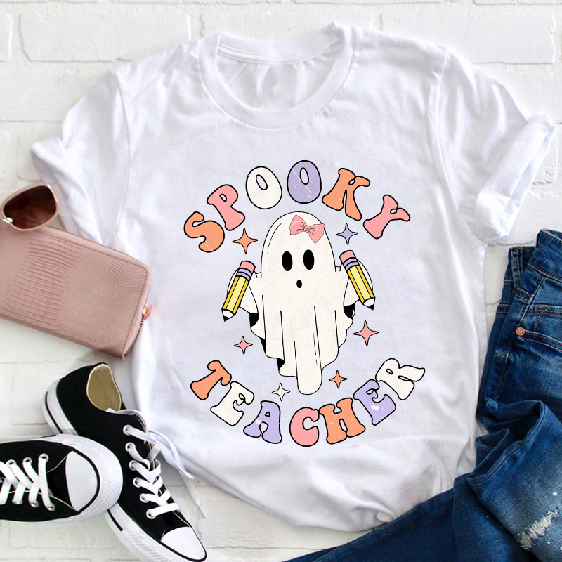 Spooky Ghost Teacher T-Shirt