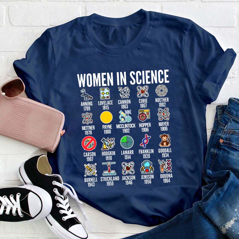 Women In Science Teacher T-Shirt
