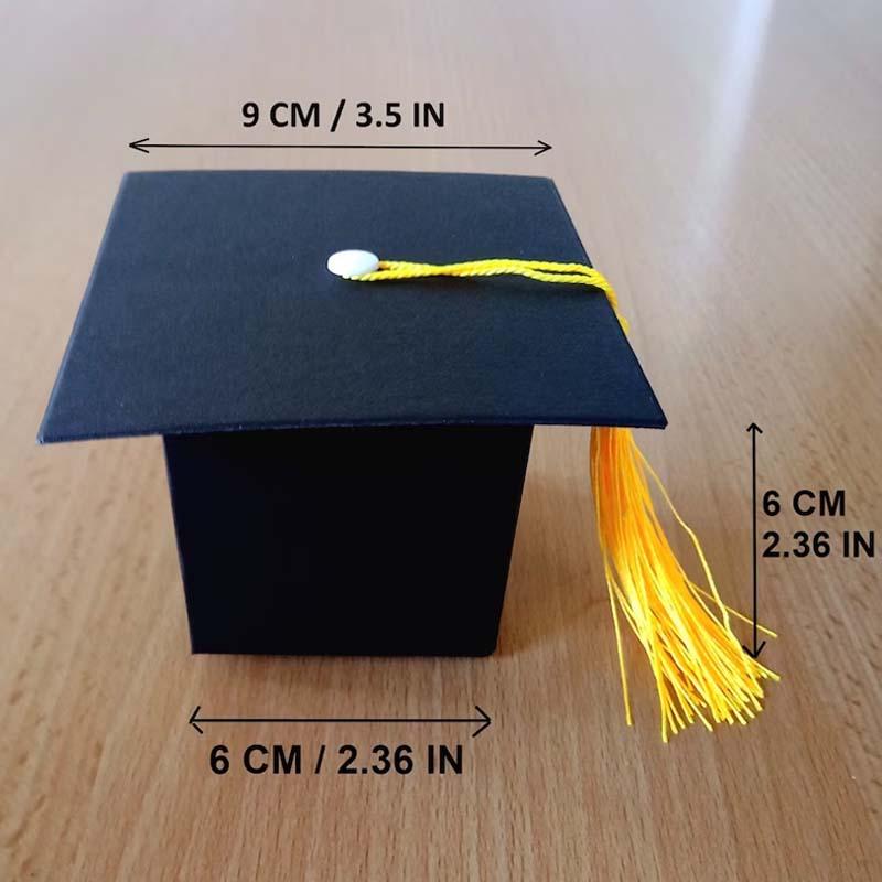 Graduation Cap Gift Boxes With Tassel Teacher Gift Box