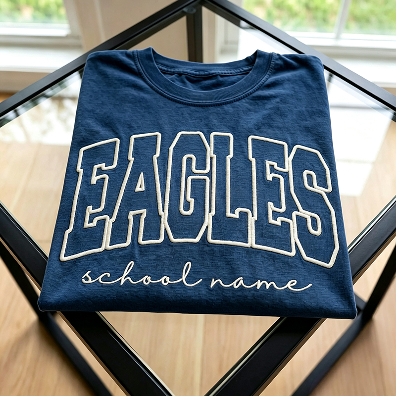 Personalized Mascot And School Name Embroidered Teacher Sweatshirt