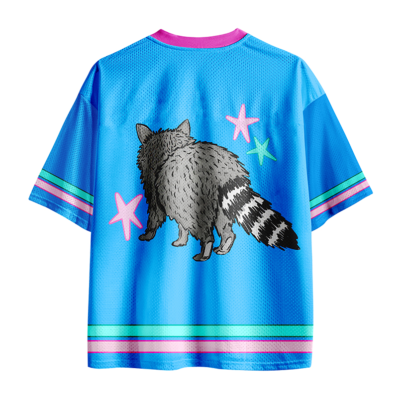 See Ya Soon Raccoon Teacher Mesh Jersey