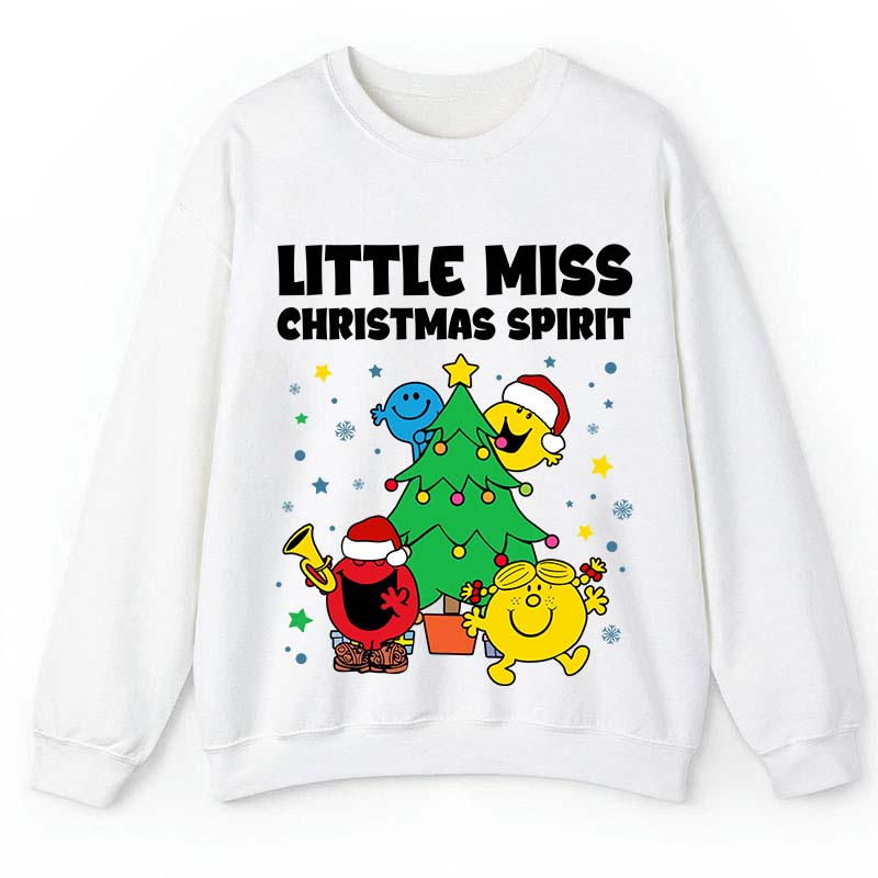 Little Miss Christmas Spirit Teacher Sweatshirt