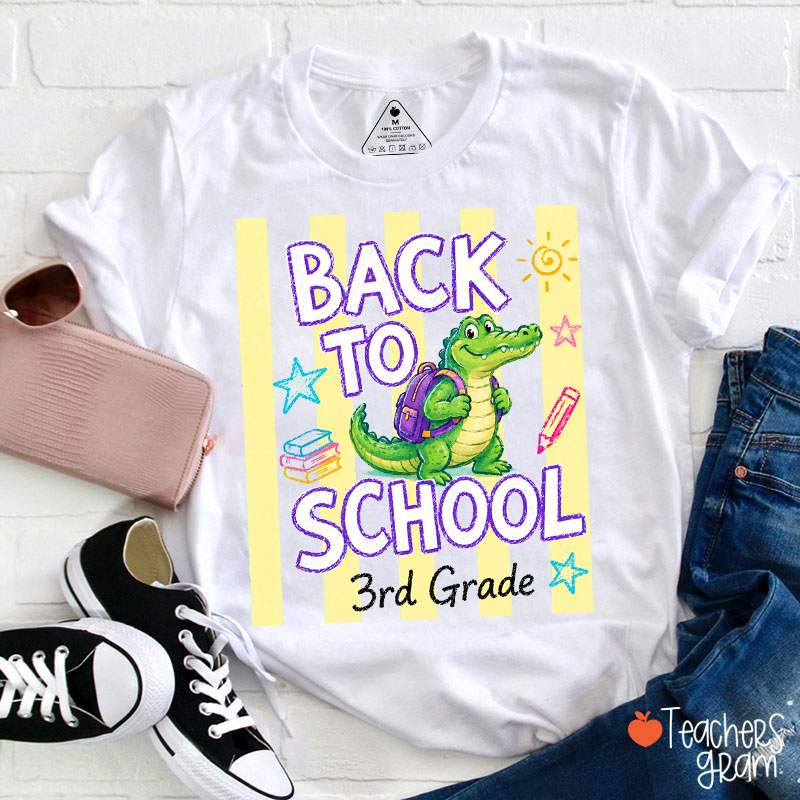 Personalized Grade Back To School Teacher T-Shirt