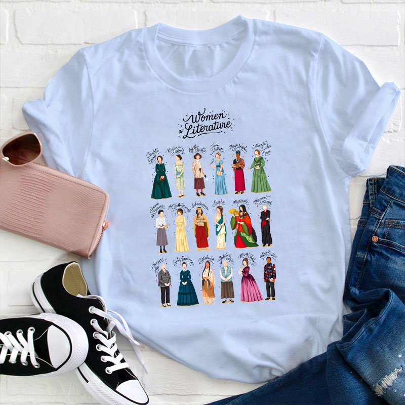 Women Of Literature Teacher T-Shirt
