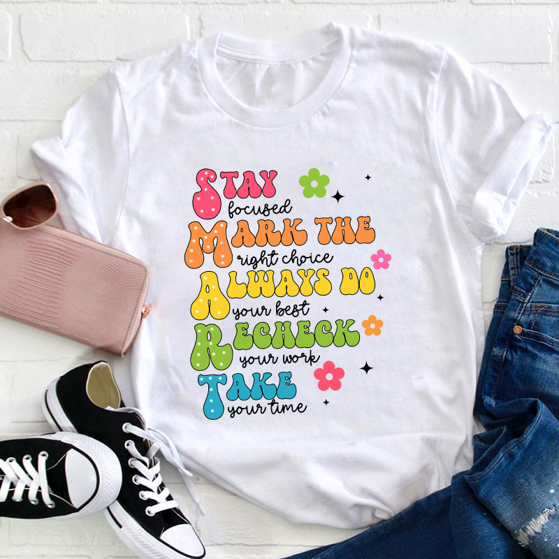 Smart Don't Stress Do Your Best Teacher T-Shirt