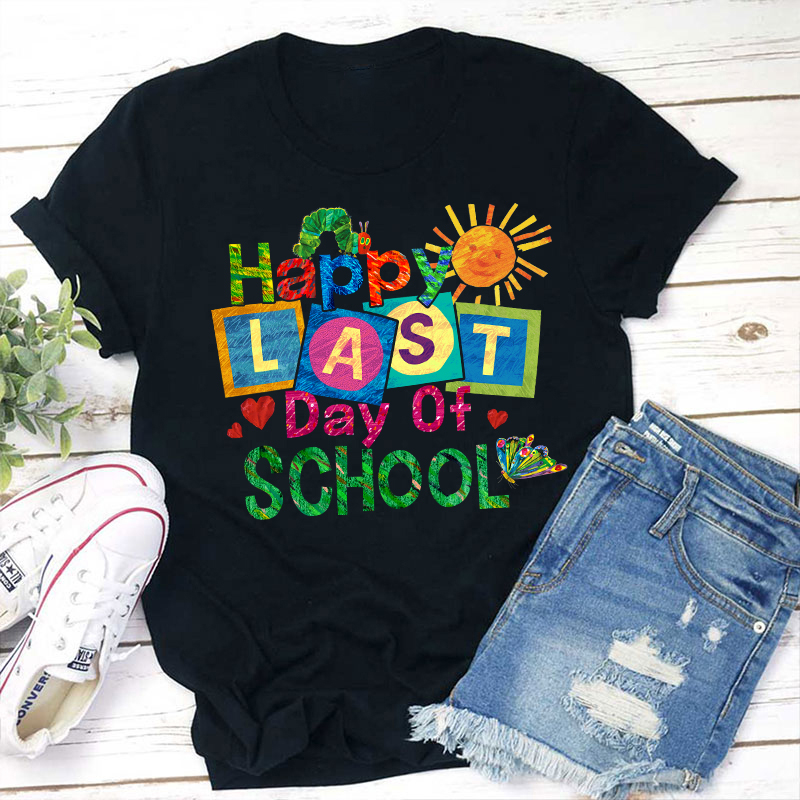 Summer Happy Last Day Of School Teacher T-Shirt