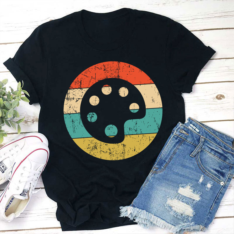 Paint Palette Art Teacher T-Shirt