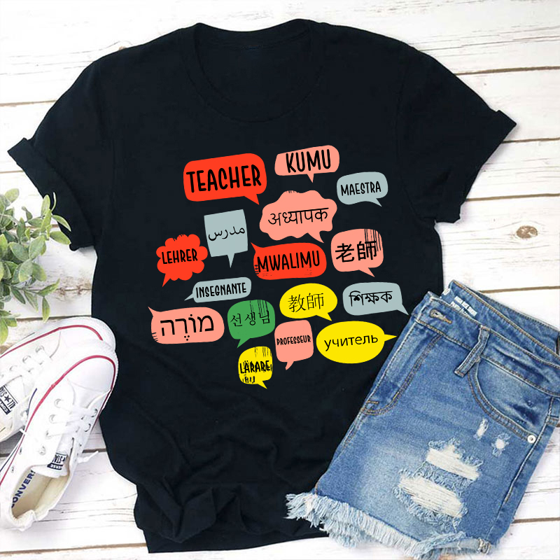 Teacher In Different Languages Spanish Teacher T-Shirt