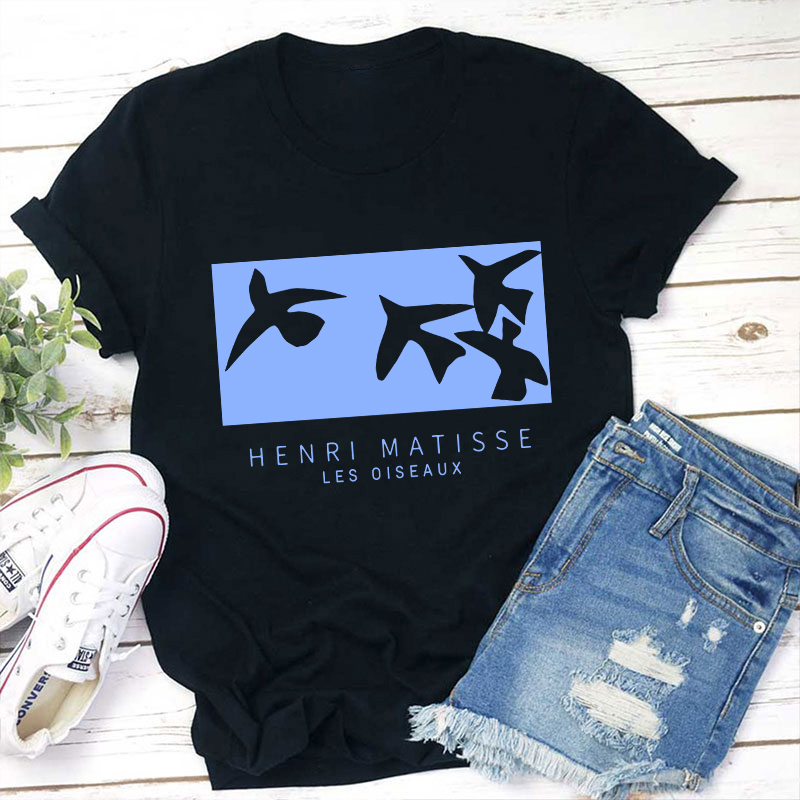 Les Oiseaux Henri Matisse Painting Teacher T-Shirt