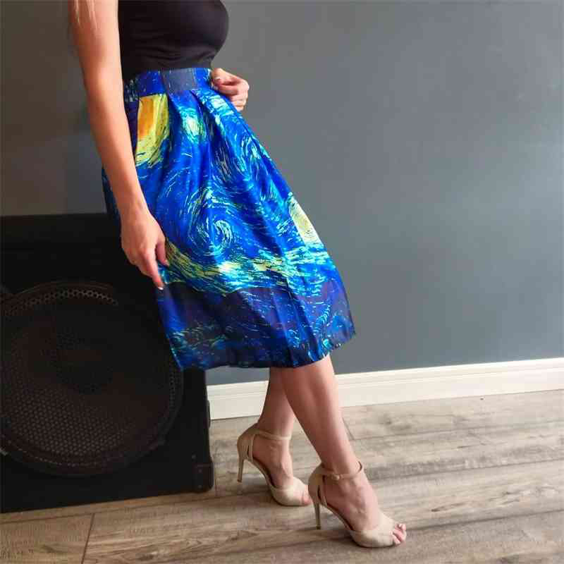 Art Starry Sky Teacher Skirt