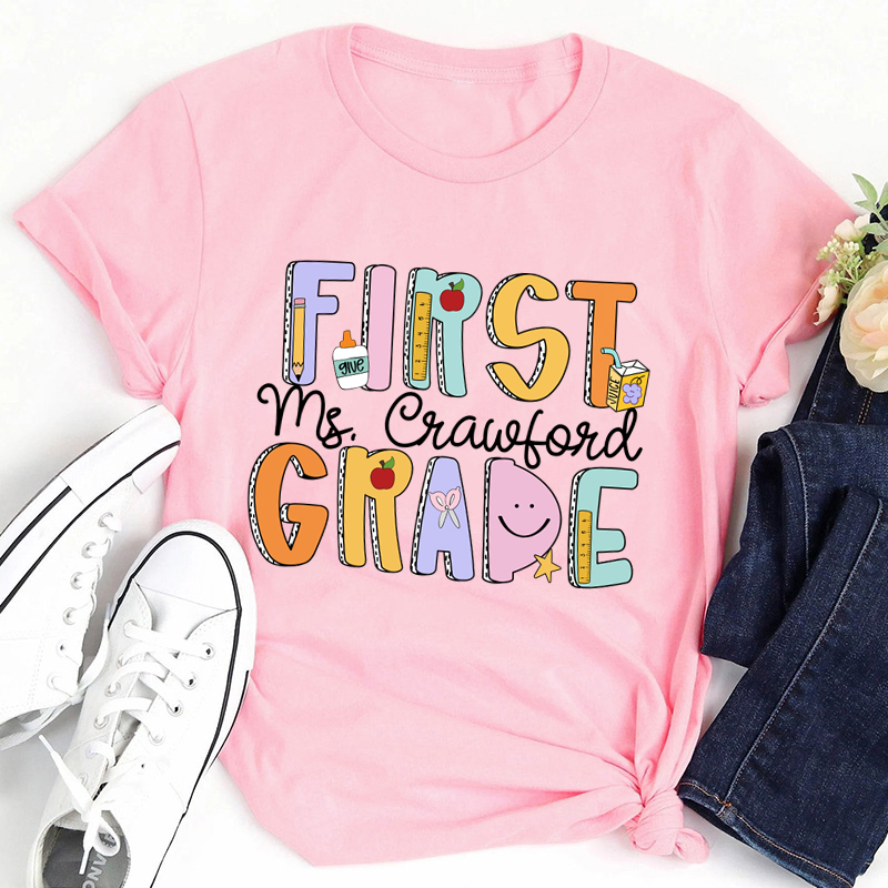 Personalized Groovy Dream Team Teacher T-Shirt