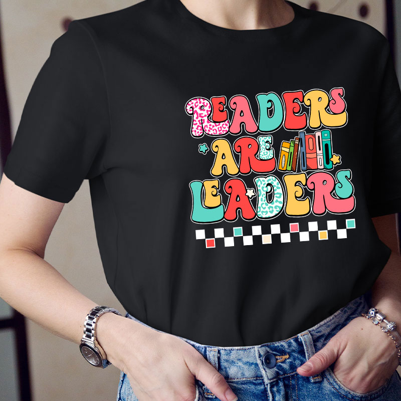 Groovy Readers Are Leaders Teacher T-Shirt