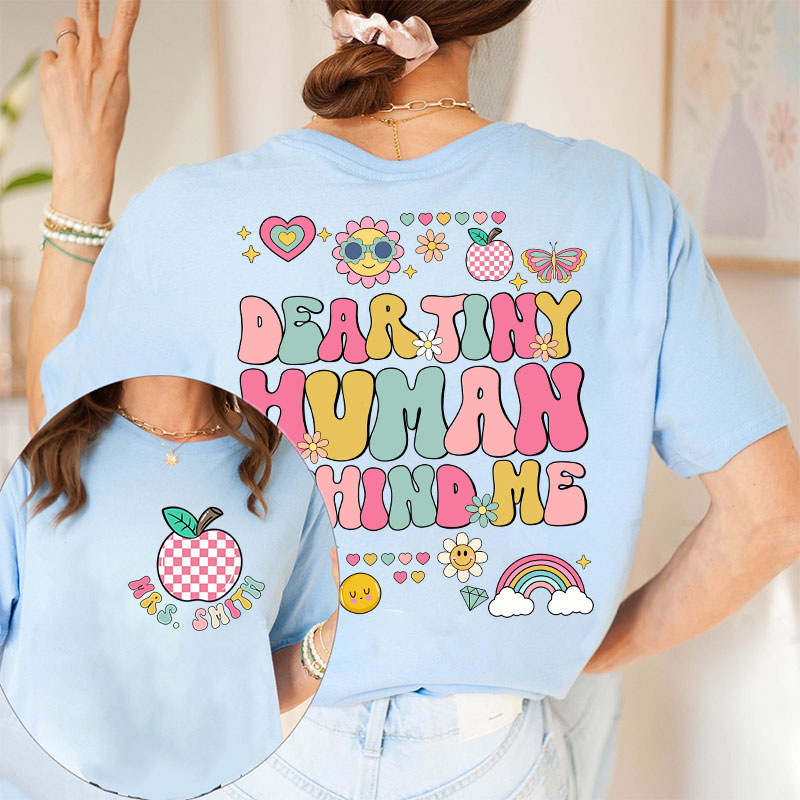 Personalized You Are Important Teacher Two Sided T-Shirt