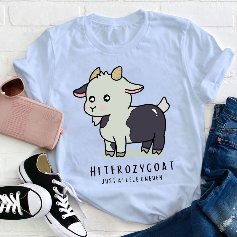 Heterozygoat Just Allele Uneven Teacher T-Shirt