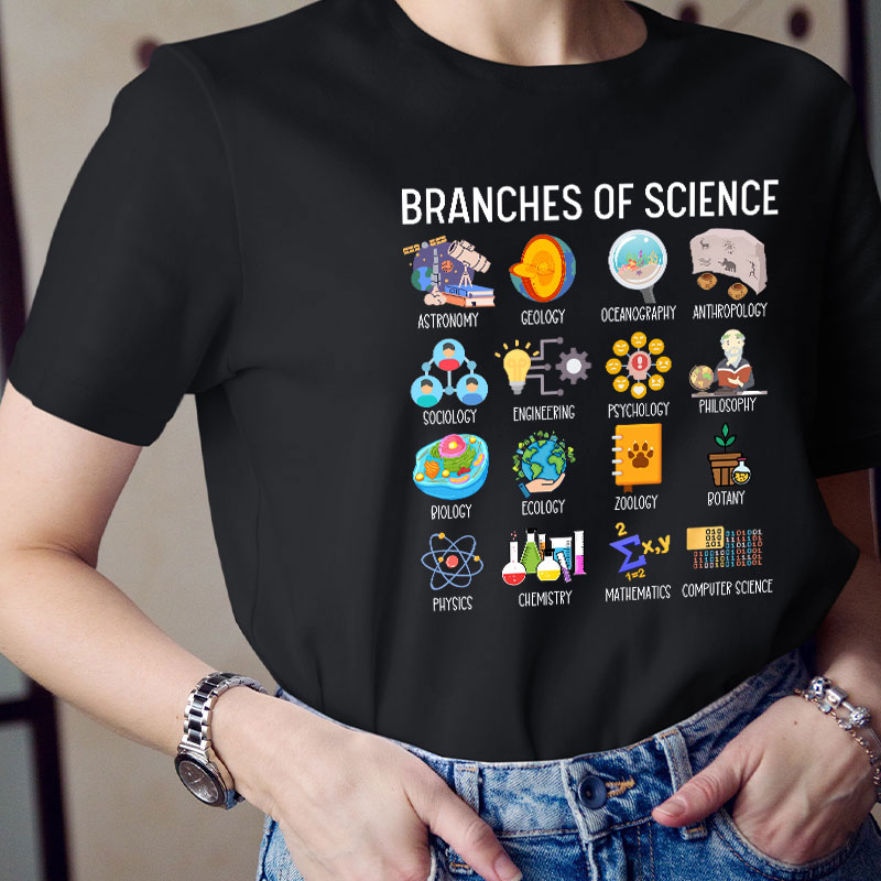 Branches Of Science Teacher T-Shirt