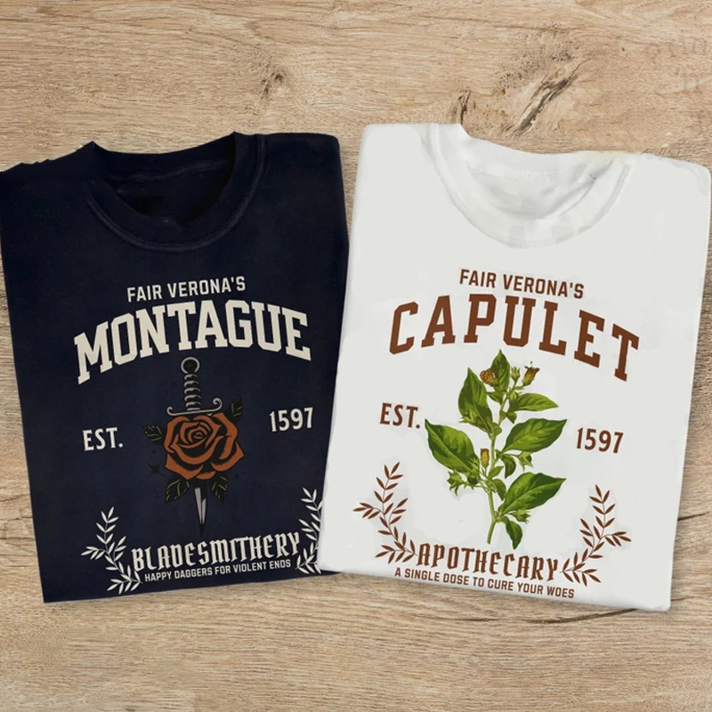 Montague And Capulet Matching Shakespeare Teacher T-Shirt