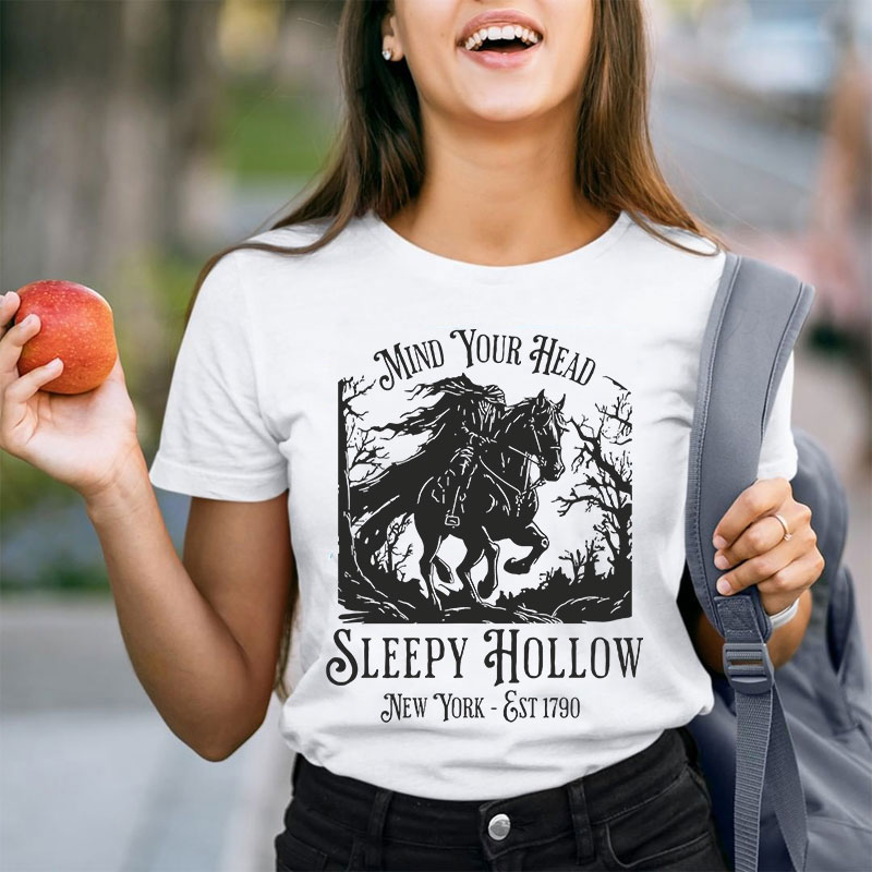 Mind Your Head Sleepy Hollow Teacher T-Shirt
