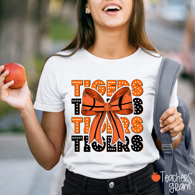 Personalized School Sport Bow Tie Teacher T-Shirt