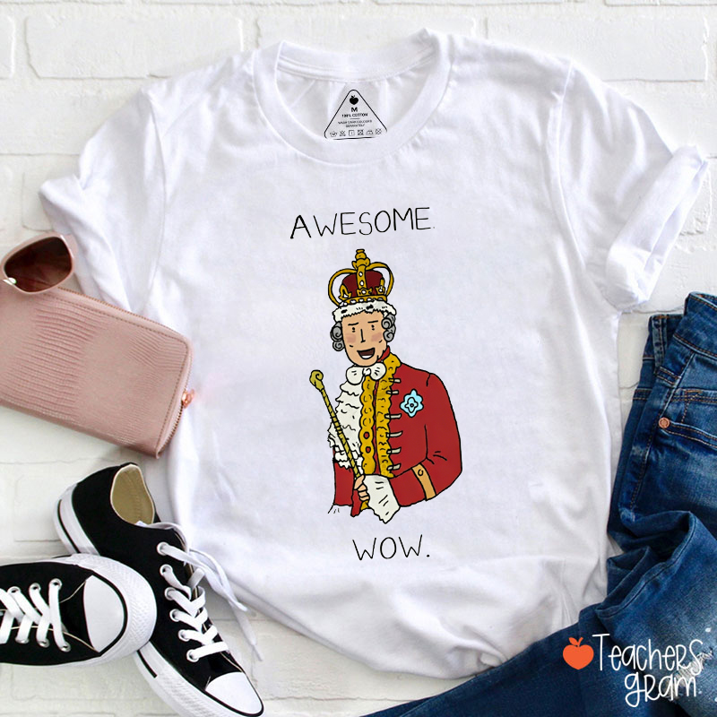 Awesome Wow Teacher T-Shirt