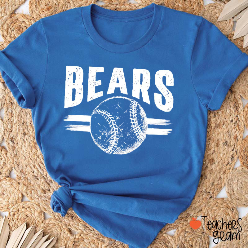 Personalized Mascot And Sport Arched Typography Teacher T-Shirt