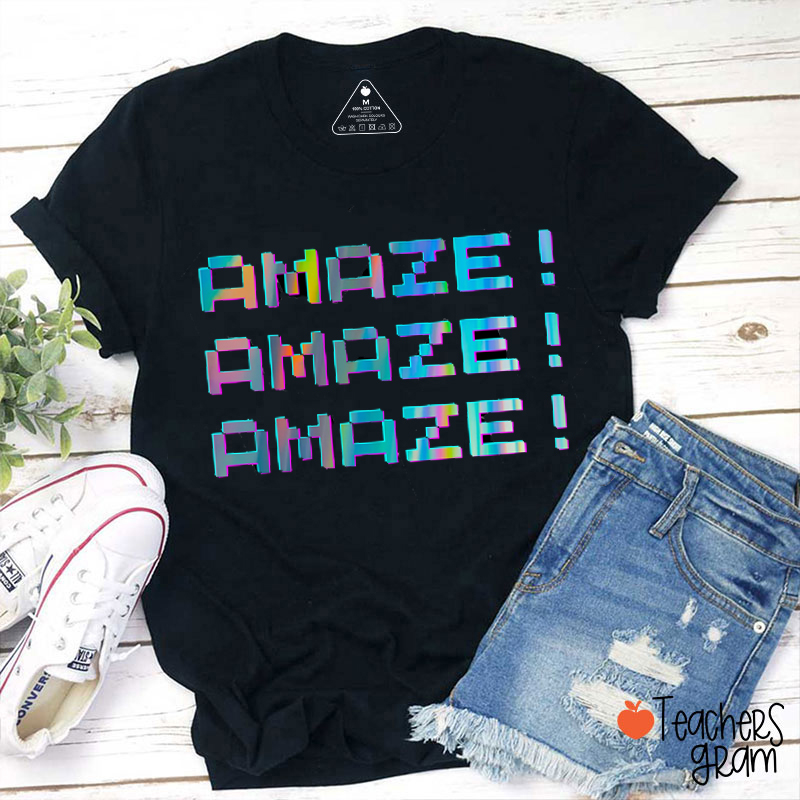 Amaze Amaze Amaze Sci-Fi Book Fan Teacher T-Shirt