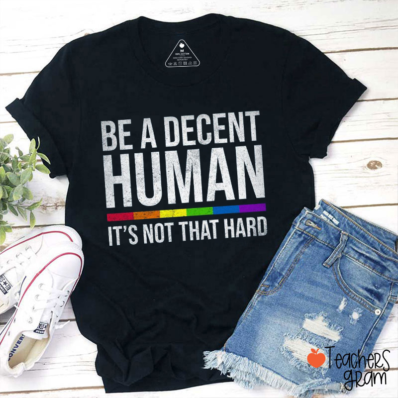 Be A Decent Human Teacher T-Shirt