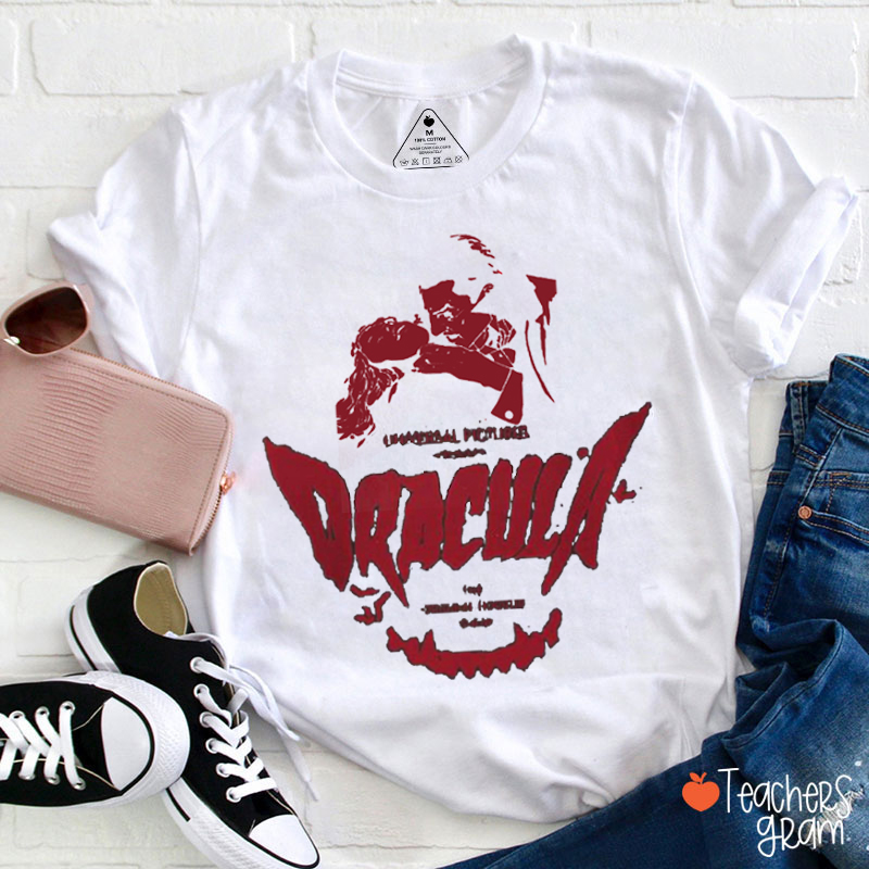 Halloween Dracula Teacher T-Shirt