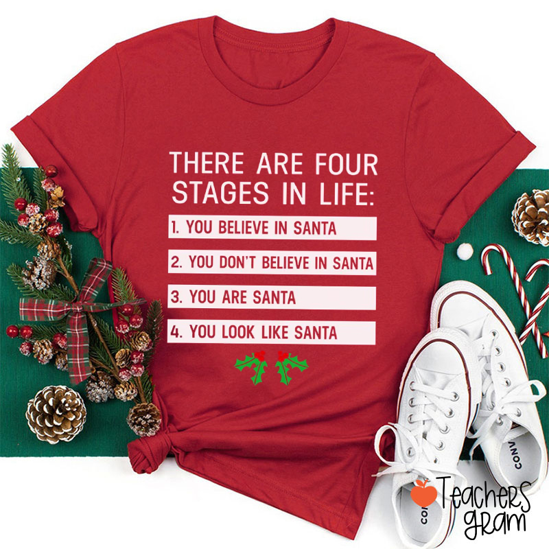 There Are Four Stages In Life Teacher T-Shirt