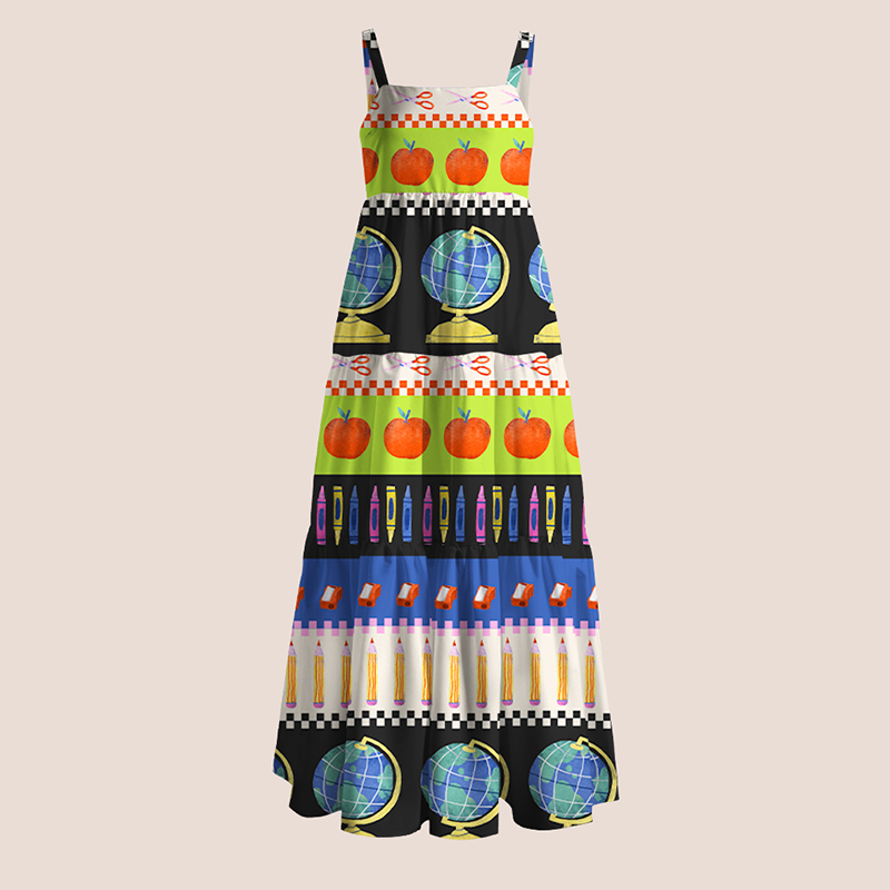 Stationery And School Life Teacher Slip Dress