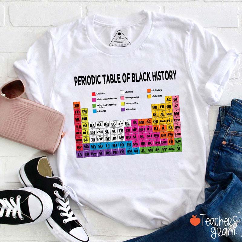 Periodic Table Of Black History Teacher T-Shirt