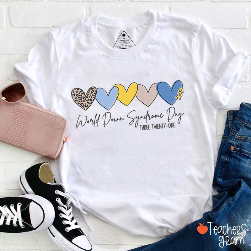World Down Syndrome Day Teacher T-Shirt