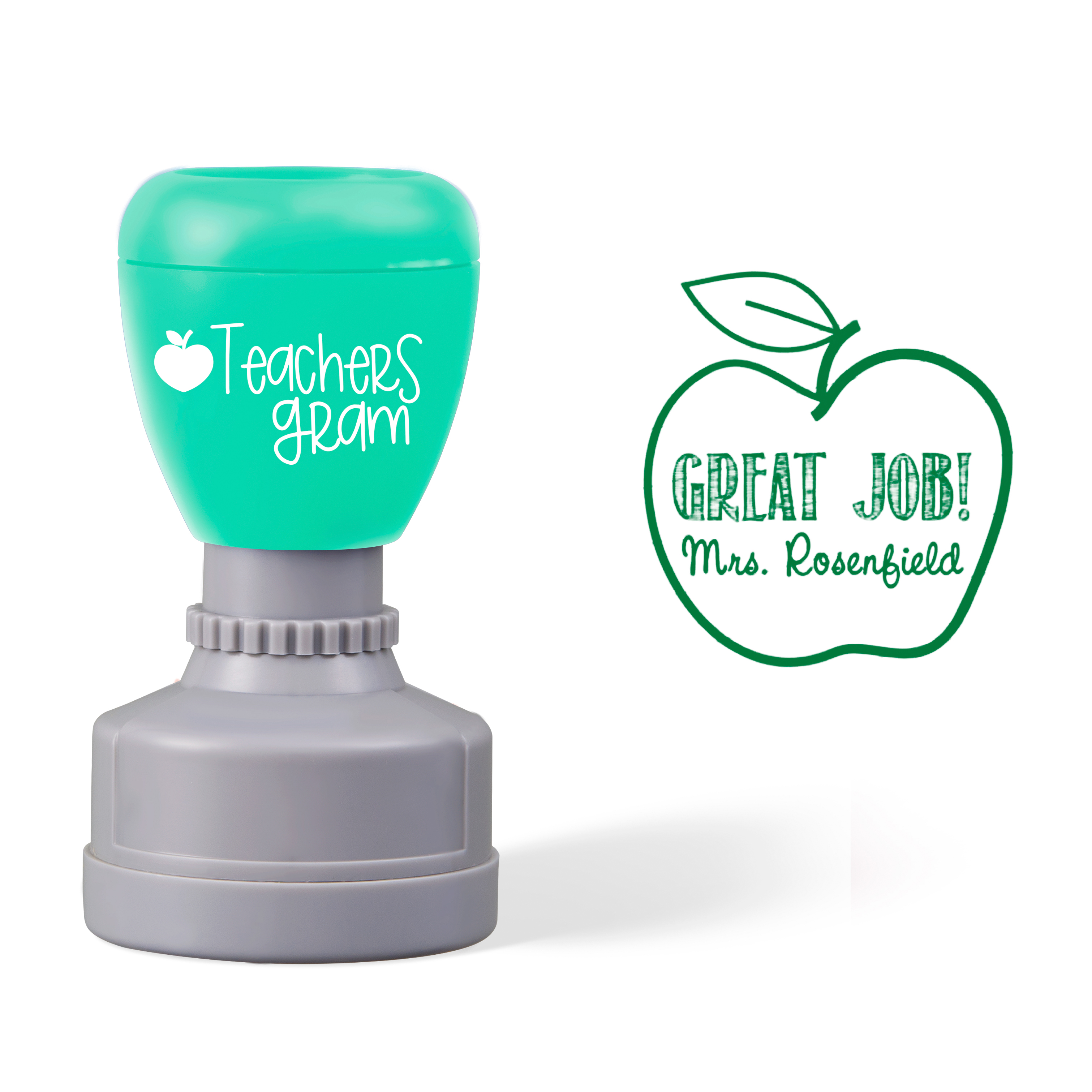Personalized Name Great Job Teacher Stamp