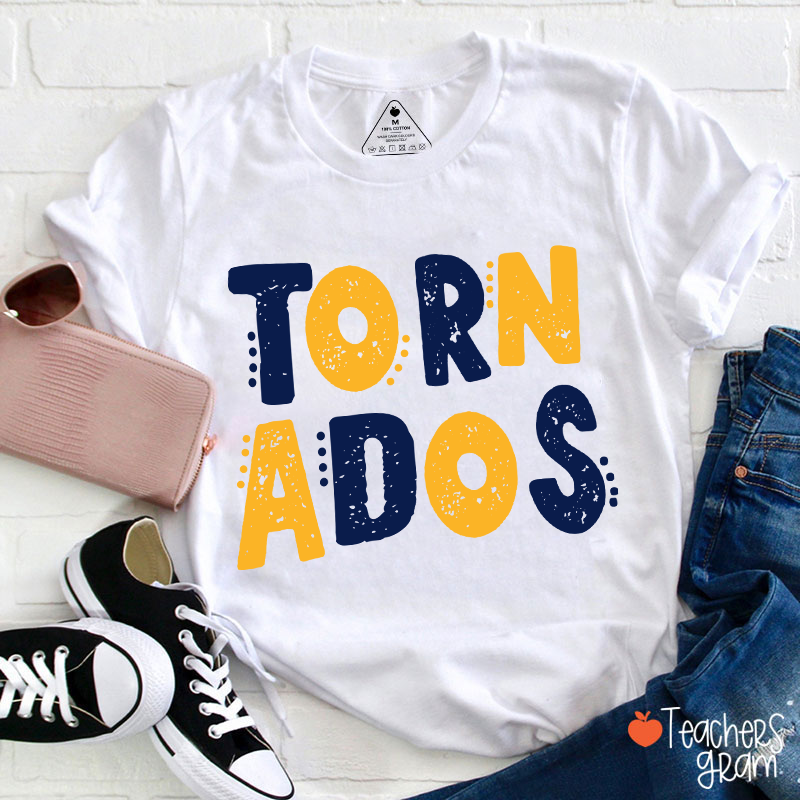 Personalized Mascot Cute Dot School Spirit Teacher T-Shirt