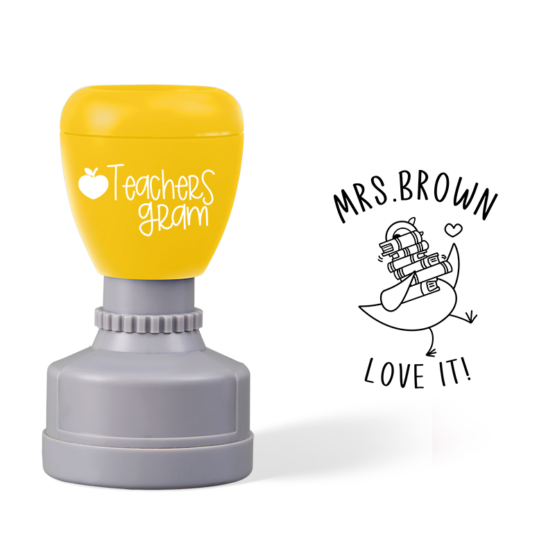 Personalized Name Love It Teacher Stamp