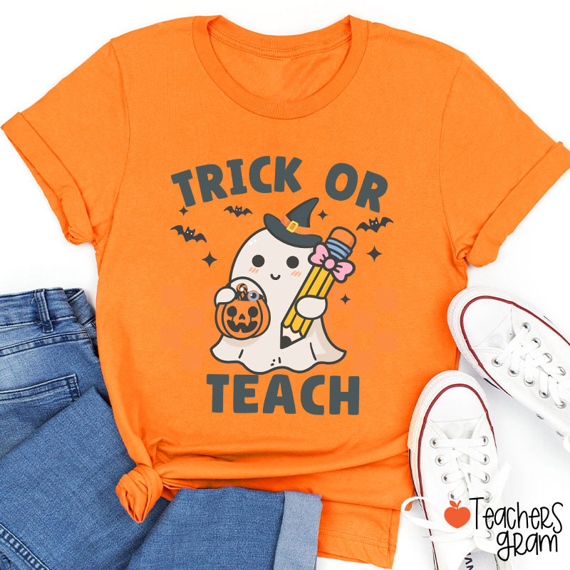 Halloween Trick Or Teach Teacher T-Shirt