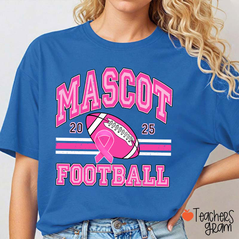 Personalized Mascot And Sport Breast Cance Teacher T-Shirt