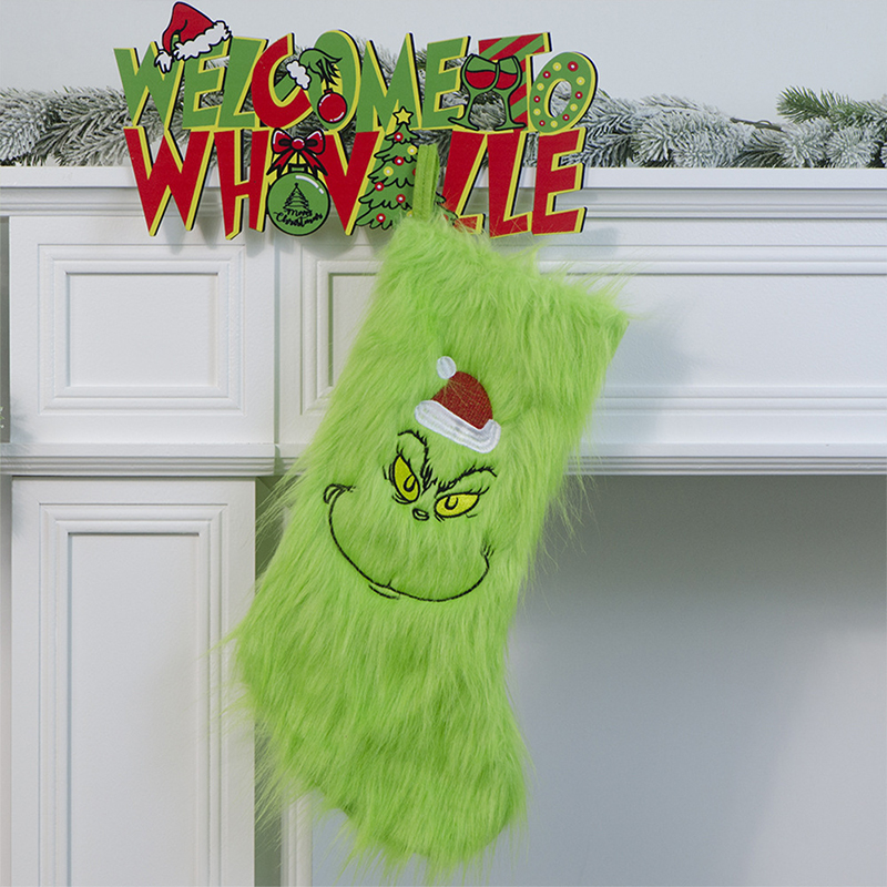 Green Guy Christmas Christmas Stocking