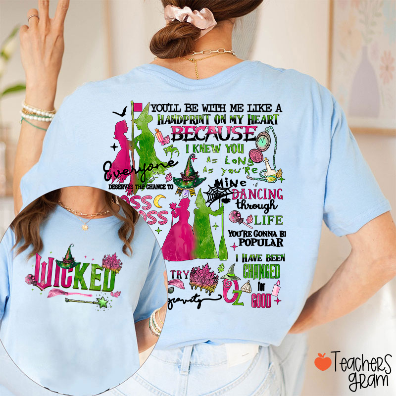 Vintage Wicked Movie Teacher Two Sided T-Shirt