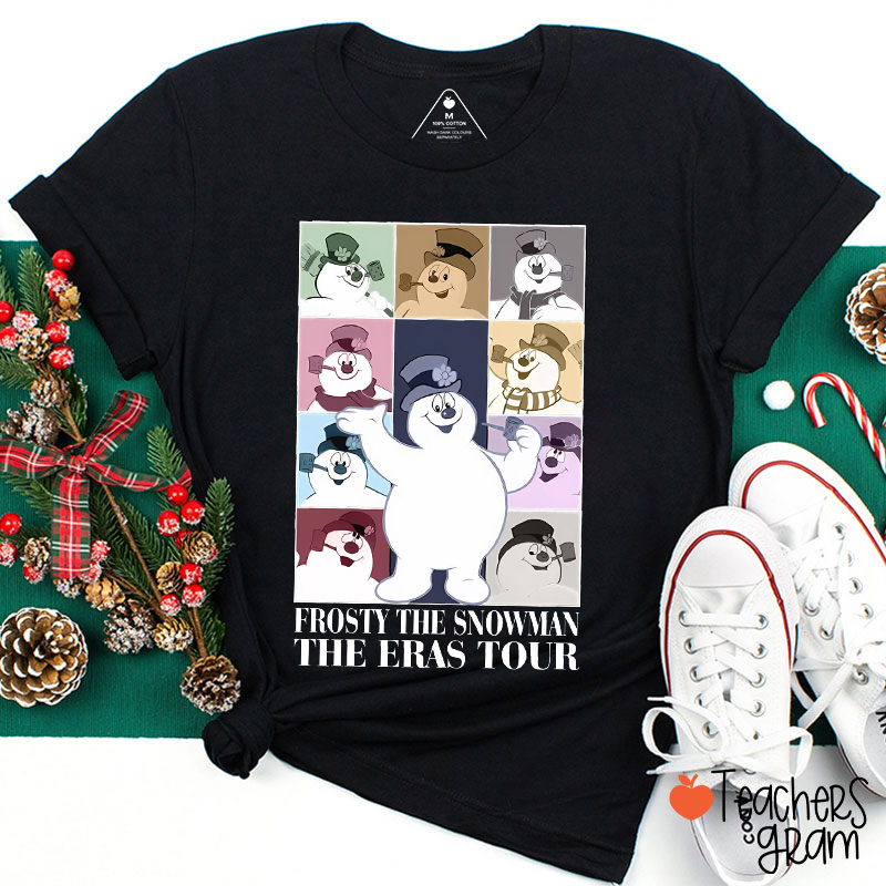 Frosty Snowman The Eras Tour Teacher T-Shirt