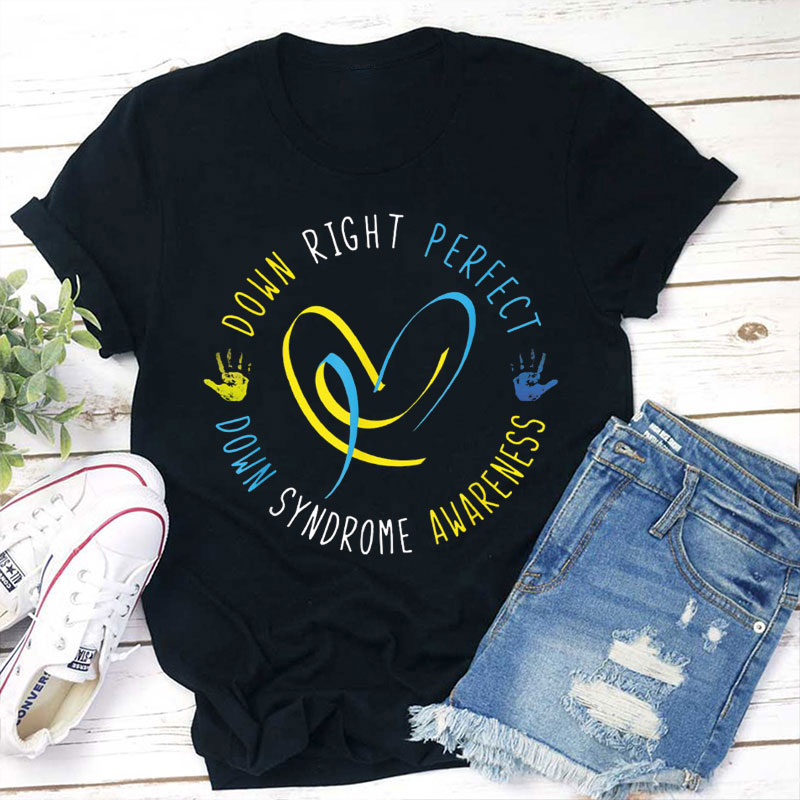 Down Right Perfect Teacher T-Shirt