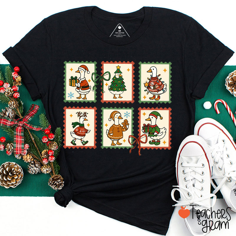Christmas Silly Goose Teacher T-Shirt