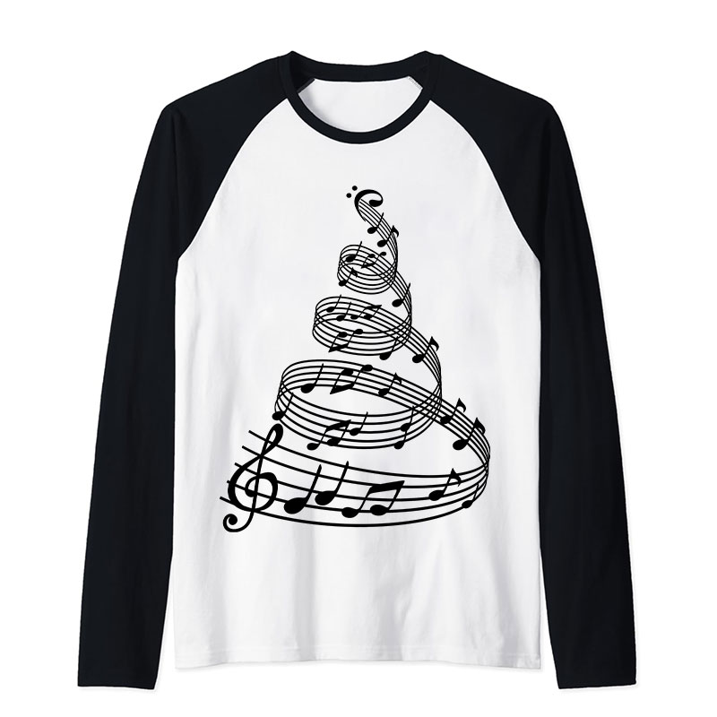 Let's Have A Jolly Musical Night Teacher Raglan Long Sleeve T-Shirt
