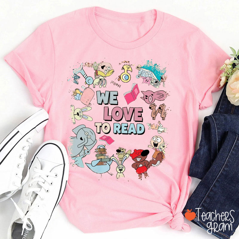Hello We Love To Read Teacher T-Shirt
