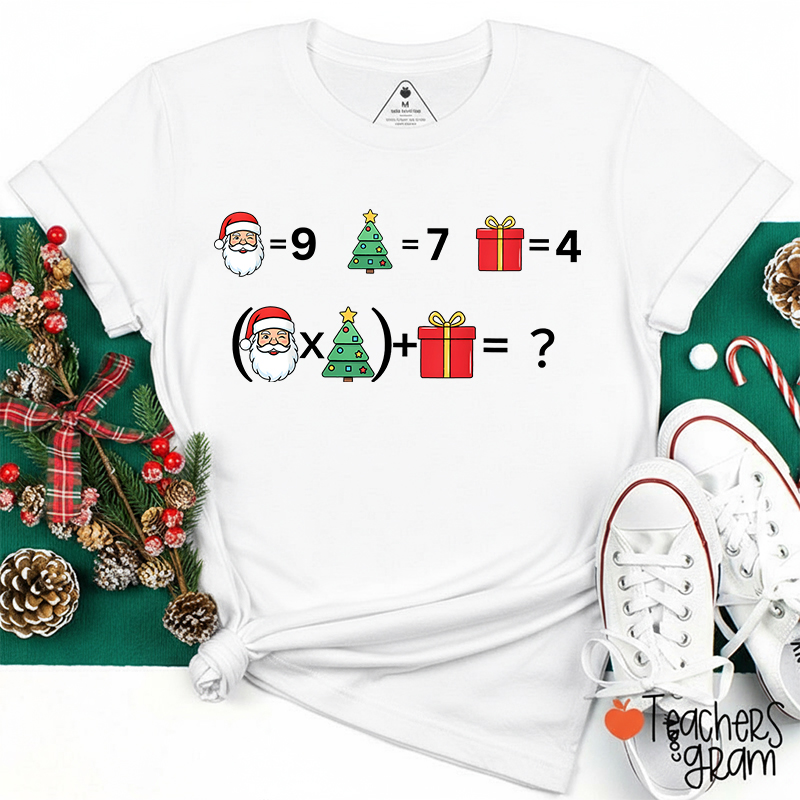 Funny 67 Meme Christmas Math Teacher T-Shirt