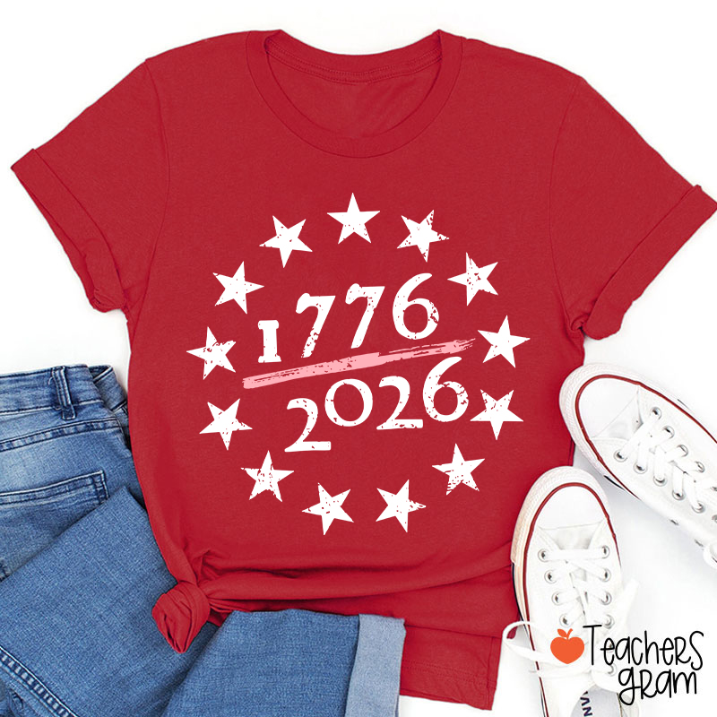 USA 250th Anniversary Teacher T-Shirt