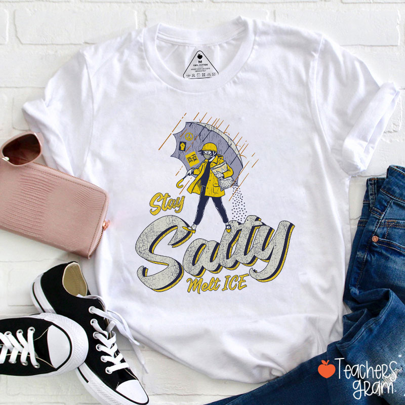 Stay Salty Melt Ice Social Justice Teacher T-Shirt