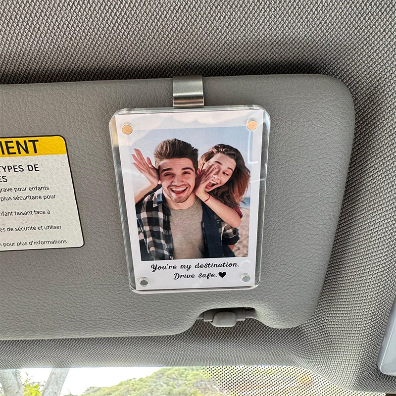 Personalized Photo Car Visor Clip